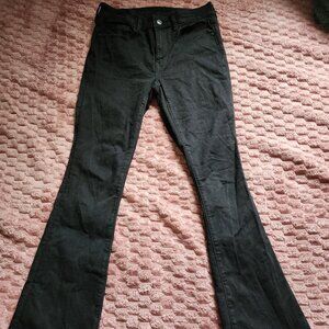 American Eagle Bootcut Jeans Black 6 short